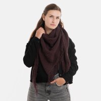 Knit Factory Amber Dreiecksschal Midnight Plum