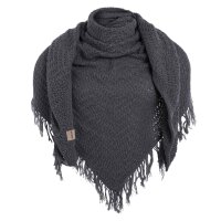 Knit Factory Amber Dreiecksschal Anthrazit