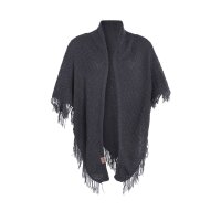 Knit Factory Amber Dreiecksschal Anthrazit