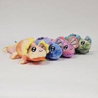 Axolotl Echse Molch Kuscheltier Figur Plüsch Tintenfisch Spiel Puppe XL 40 cm Plüschtier Püsch Wassertier blau neu