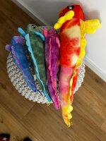 Axolotl Echse Molch Kuscheltier Figur Plüsch Tintenfisch Spiel Puppe XL 68 cm Plüschtier Püsch Wassertier lila neu