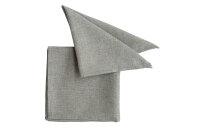 Pichler Serviette 6er Set Panama Rechteck 040/040 grau