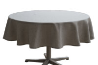 Pichler Tischdecke rund Panama Kreis 170 grau