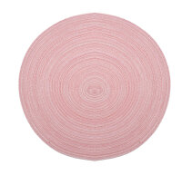 Pichler 12er Set Tischset rund Samba Kreis 038 peach