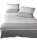 Soma Feinbiber Bettwäsche 2 teilig Bettbezug 155 x 220 cm Kopfkissenbezug 80 x 80 cm Davos 65016-08 silber sand