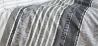 Soma Feinbiber Bettwäsche 2 teilig Bettbezug 155 x 220 cm Kopfkissenbezug 80 x 80 cm Davos 6481-08 platin graphit
