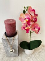 Kunstorchidee im Topf Bestseller Höhe 38 cm Künstliche Orchidee Kunstpflanze Pflanze Kunstblume rosa pink gelb weiß