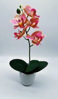 Kunstorchidee im Topf Bestseller Höhe 38 cm Künstliche Orchidee Kunstpflanze Pflanze Kunstblume rosa pink gelb weiß