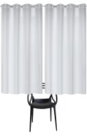 Home Basics Benoga 2Er Set 175 x 135 cm 2x Fertigschal Silber
