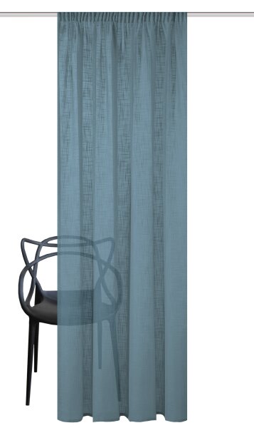 Home Basics Softy Kombibandschal 225 x 140 cm 1x Fertigschal Rauchblau