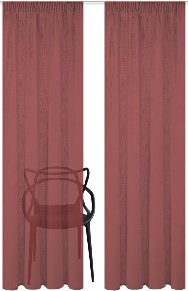 Home Basics Softy 2Er Set Kombibandschal 225 x 140 cm 2x Fertigschal Beere
