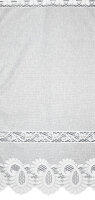 HOME WOHNIDEEN Kurzstore Jacquad Fein "Leonora" 30 X 100 cm 1x Kurzstore Weiss