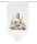 HOME WOHNIDEEN Fensterbehang Voile Digitaldruck "Zayra" 100 x 60 cm 1x Fensterbehang Natur
