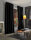 HOME WOHNIDEEN Fertigschal Akustik "Acustico" 245 x 135 cm 1x Akustikschal Schwarz