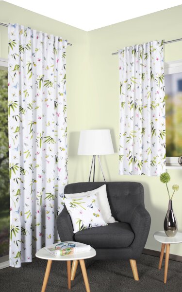HOME WOHNIDEEN Komplett-Set Selia 245 X 135 cm 2x Fertigdeko +1x Kissenhülle Multicolor