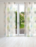 HOME WOHNIDEEN Rawlins 2Er Set Zugbandschal 145 X 140 cm 2x Fertigschal inkl. 1x Bügelband Grün