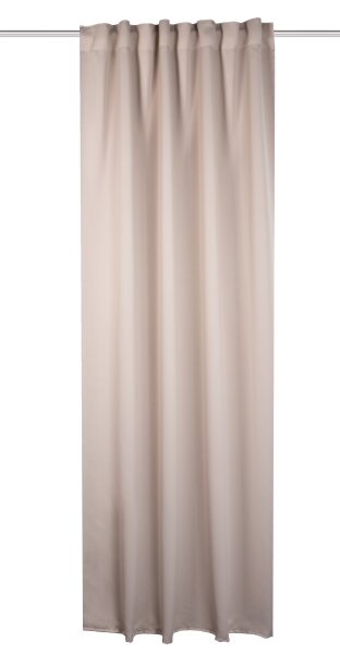 HOME WOHNIDEEN Blacky 145 x 140 cm 1x Verdunklungsschal inkl. 1x Bügelband Beige