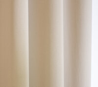 HOME WOHNIDEEN Blacky 225 x 140 cm 1x Verdunklungsschal inkl. 1x Bügelband Beige