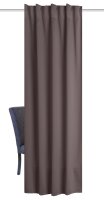 HOME WOHNIDEEN Blacky 145 x 140 cm 1x Verdunklungsschal inkl. 1x Bügelband Stein