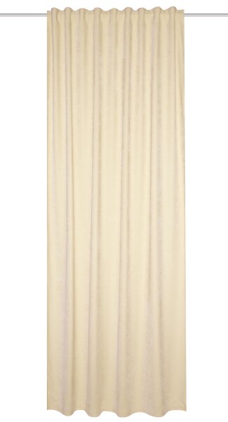 HOME WOHNIDEEN Wolly 295 x 135 cm 1x Thermoschal inkl. 1x Bügelband Creme
