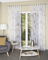 HOME WOHNIDEEN Paolo 2Er Set Schlaufenschal 225 x 140 cm 2x Fertigschal inkl. 1x Bügelband Blau Grün