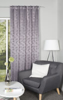 HOME WOHNIDEEN Verdunkelungsschal Gingko 225 x 135 cm 1x Verdunklungsschal  Grau