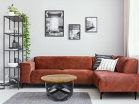 soma Beistelltisch Couchtisch rund Wohnzimmer Orbit Metall Gestell schwarz ø 55 cm