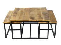 soma Couchtisch 3er Set Beistelltisch Satztisch Ontario Metall Gestell Dekoartikel Geschenke Deko