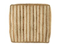 soma Bodenkissen Jute 50x50cm Sitzkissen quadratisch Loungekissen natur Sitzpouf Fußkissen Dekoartikel Geschenke Deko