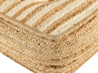 soma Bodenkissen Jute 50x50cm Sitzkissen quadratisch Loungekissen natur Sitzpouf Fußkissen Dekoartikel Geschenke Deko