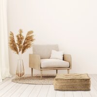 soma Bodenkissen Jute 50x50cm Sitzkissen quadratisch Loungekissen natur Sitzpouf Fußkissen Dekoartikel Geschenke Deko