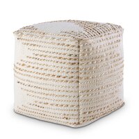 soma Sitzhocker Jute 45x45x45cm Sitzpouf quadratisch Deko...