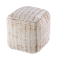 soma Sitzpouf quadratisch Sitzhocker Jute 40x40x40cm Deko...