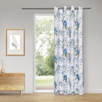 Gerster Ösenschal Druck, "Blumen" 145 cm x...