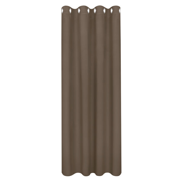 Gerster Ösenschal, uni 145 cm x 245 cm, taupe