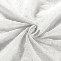 Gerster Ösenschal, uni crash 145 cm x 245 cm, creme