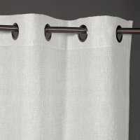 Gerster Ösenschal, uni crash 145 cm x 245 cm, creme