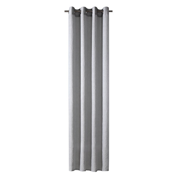 Gerster Ösenschal, uni crash 145 cm x 245 cm, grau