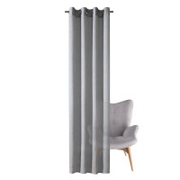 Gerster Ösenschal, uni crash 145 cm x 245 cm, grau
