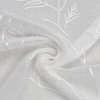 Gerster Schlaufenschal verd., bestickt 145 cm x 245 cm, offwhite