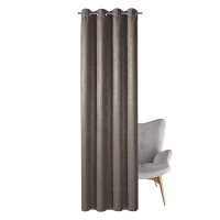 Gerster Öseschal geprägt 145 cm x 245 cm, taupe