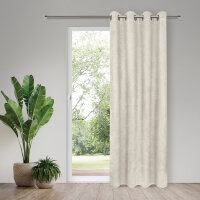 Gerster Ösenschal uni, Thermo Blackout 145 cm x 245...