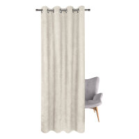 Gerster Ösenschal uni, Thermo Blackout 145 cm x 245 cm, beige
