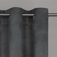 Gerster Ösenschal geprägt 145 cm x 245 cm, anthrazit