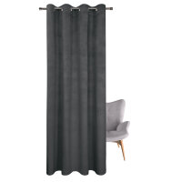 Gerster Ösenschal geprägt 145 cm x 245 cm, anthrazit