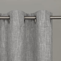 Gerster Ösenschal uni 145 cm x 245 cm, grau