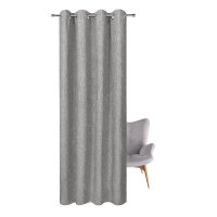 Gerster Ösenschal uni 145 cm x 245 cm, grau