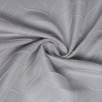 Gerster Ösenschal Jacquard, "Kiel" 145 cm x 245 cm, silber