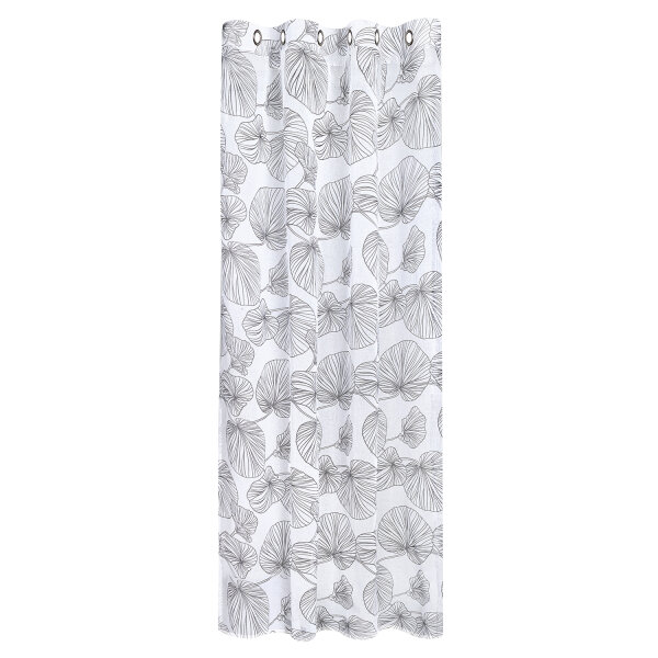 Gerster Ösenschal Druck, Blätter 145 cm x 245 cm, schwarz/weiß