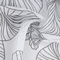 Gerster Ösenschal Druck, Blätter 145 cm x 245 cm, schwarz/weiß